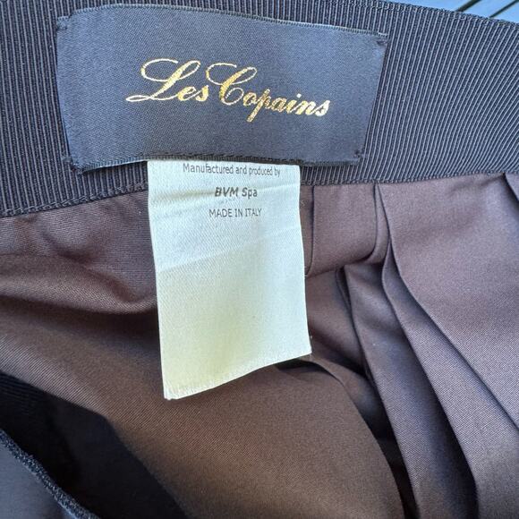 Les Copains Skirt Brown Midi NWT Italian Size 42 Fall Classic Luxury Italy - Picture 7 of 10